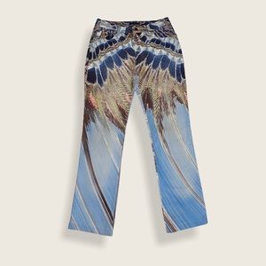 Roberto Cavalli Snake Skin print or Feather Print